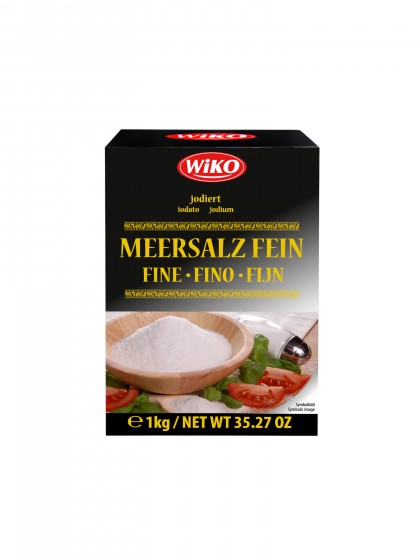 Sare de mare iodata fina 1kg