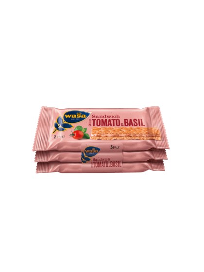 Wasa Sandw branza rosii busuioc 3x40g