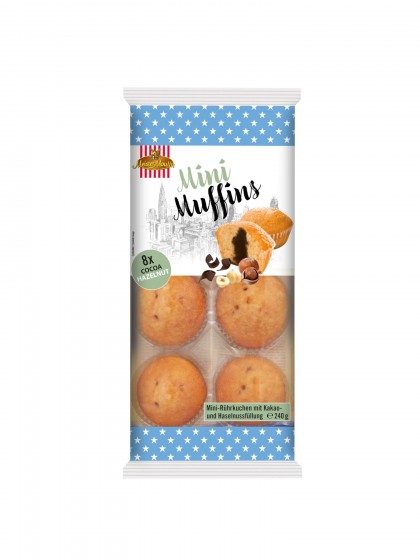 Mini muffins 8buc cioco 240g