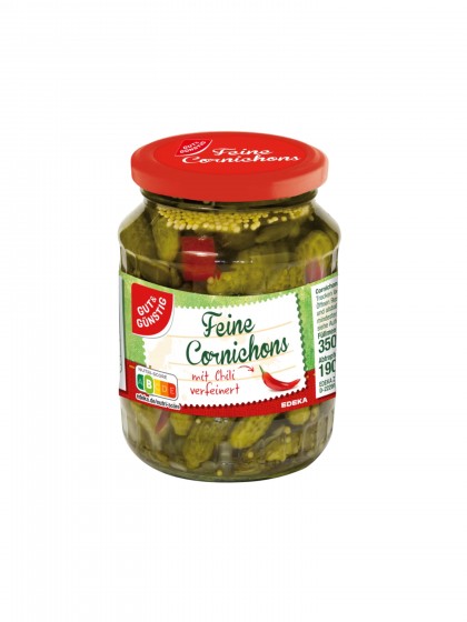 Castraveti cornichon cu chilli 350g