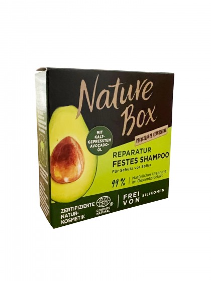 Sampon solid Nature Box reparatur avocado 85g