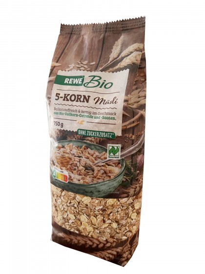 Rewe Bio 5 cereale musli 750g
