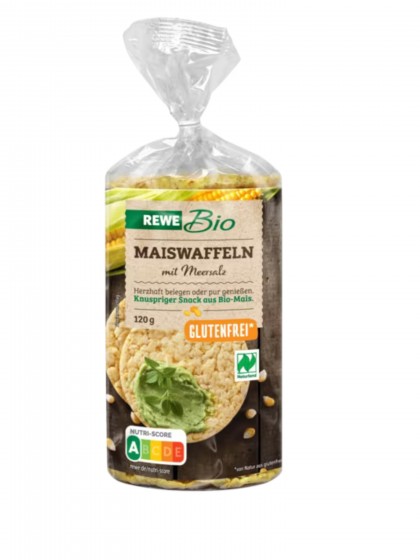 Wafe porumb Rewe bio 120g