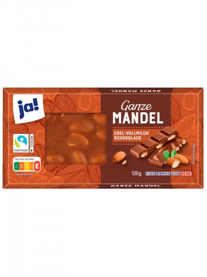 Ciocolata Ja migdale intregi 100g