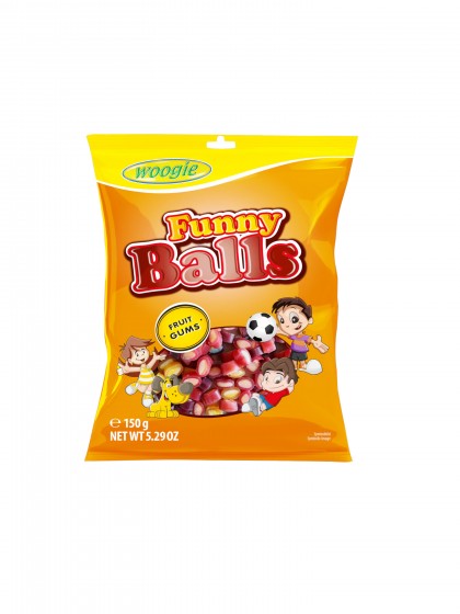 Guma de fructe Funny Balls 150g