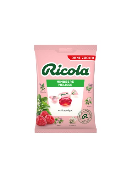 Ricola bomboane fara zahar zmeura 75g