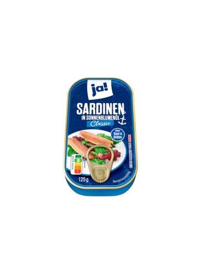 Sardine JA ulei 125g