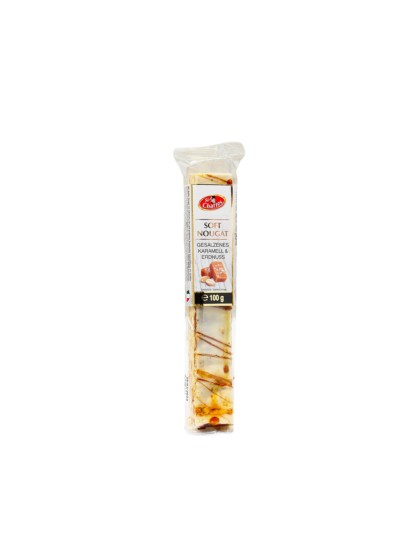 Baton soft nougat caramel sarat si alune