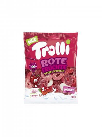 Jeleuri Trolli Rote Fruchte Mini ringe 150g