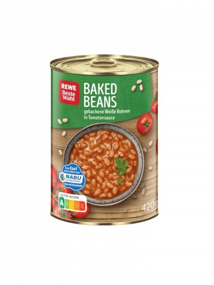 Fasole in sos tomat rewe 420g