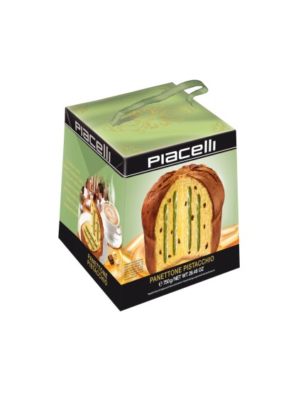 Cozonac Panettone cu fulgi ciocolata si migdale 750g