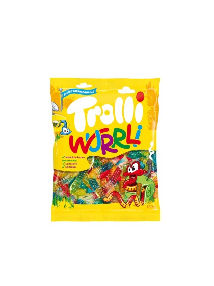 Jeleuri Trolli Wurrli mit Fruchtsaft 150g