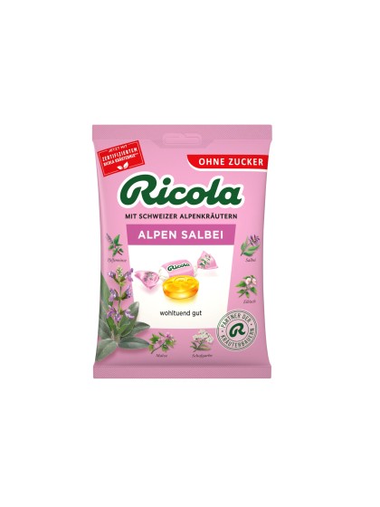 Ricola Alpen Salbei fara zahar 75g