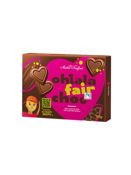 Ohlala praline inimi cu crema alune 110g