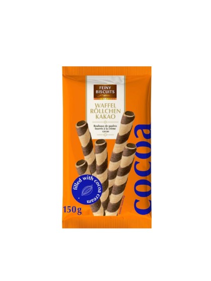 Rulouri napolitane cu cacao 150g