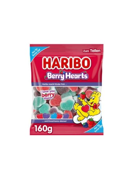 Haribo Berry Hearts 160g