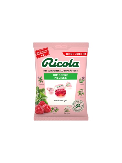 Ricola bomboane zmeura melisse fara zahar 75g