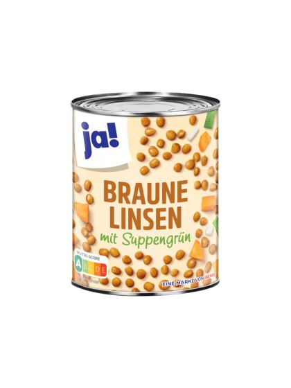 Ja Linte cu supa de legume 800g