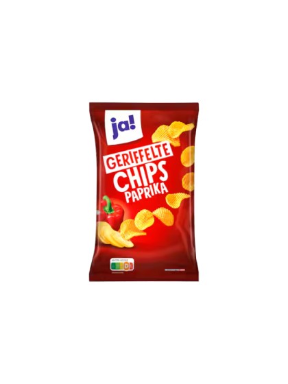 Ja Riffelchips paprika 200g